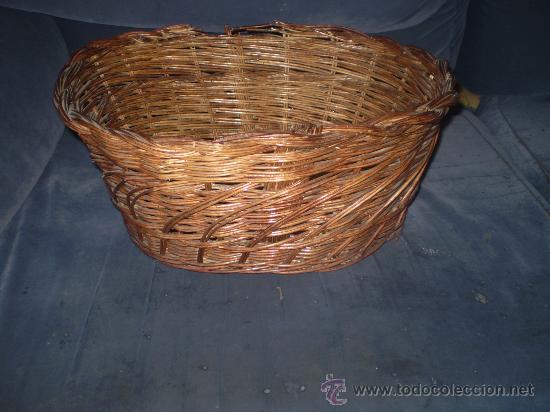 Vintage: CESTO DE MIMBRE PRINCIPIOS S XX - Foto 1