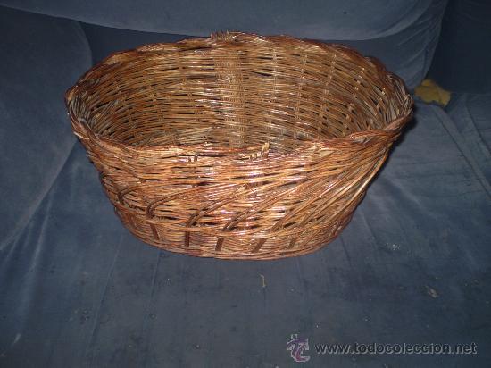 Vintage: CESTO DE MIMBRE PRINCIPIOS S XX - Foto 3