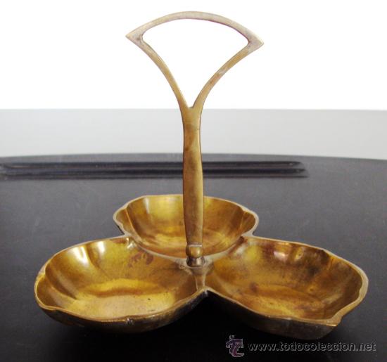 Vintage: Decoracion bandeja triple aperitivo 17x15cm