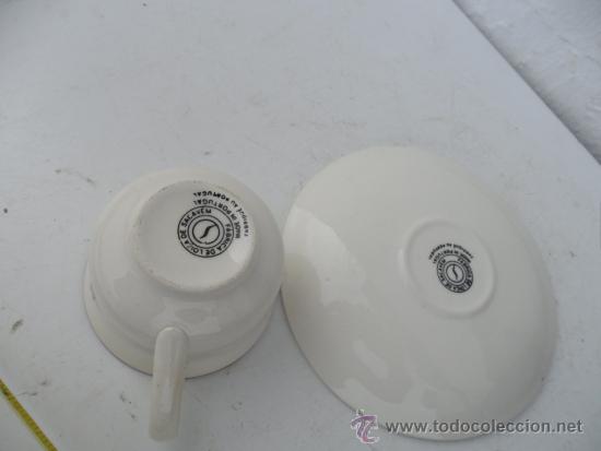 Vintage: taza y plato ceramica - Foto 2