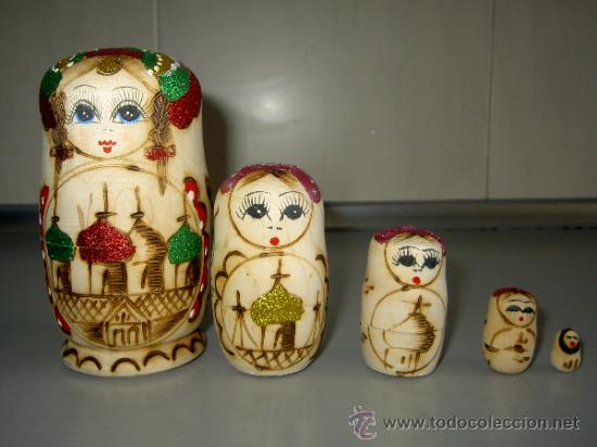 Vintage: Matriusca Rusa en madera - Foto 2