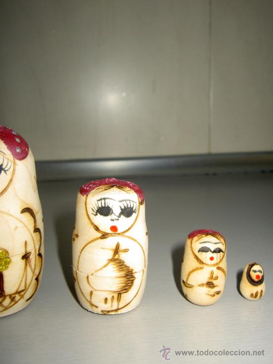 Vintage: Matriusca Rusa en madera - Foto 3