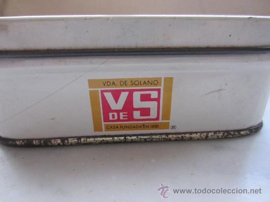 Vintage: caja de hojalata serigrafiada - Foto 2