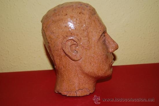Vintage: CABEZA DE HOMBRE EN BARRO - Foto 3