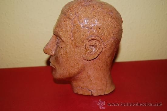 Vintage: CABEZA DE HOMBRE EN BARRO - Foto 5