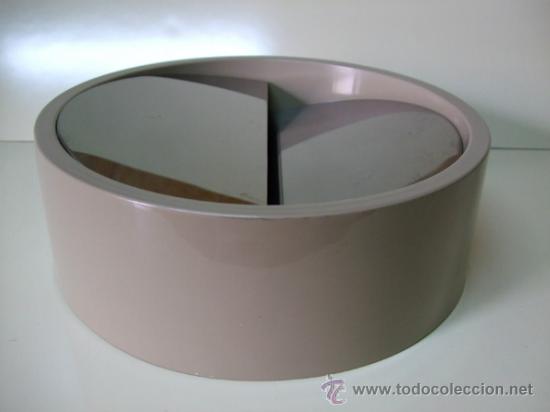 Vintage: GRAN CENICERO MET&Aacute;LICO DE OFICINA MARCA FASE - A&Ntilde;O 1974 - MOBILIARIO VINTAGE RETRO A&Ntilde;OS 70