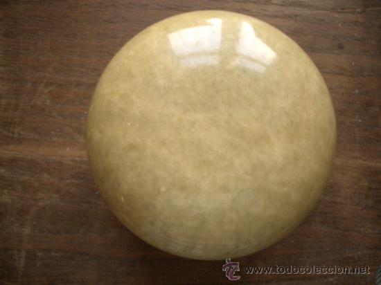 Vintage: Caja de m&aacute;rmol o jade acabado en oro - Foto 4