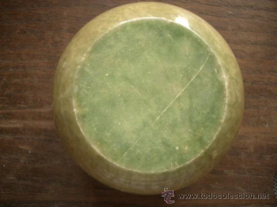 Vintage: Caja de m&aacute;rmol o jade acabado en oro - Foto 3