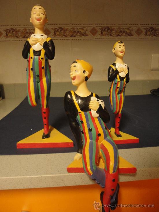 Vintage: 3 ARLEQUINES DECORACION - Foto 1