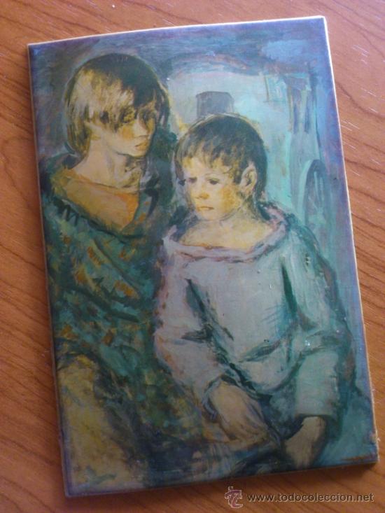 Vintage: Lamina de chapa plastificada , simulando cuadro. - Foto 2