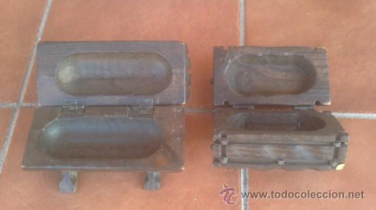 Vintage: PEQUE&Ntilde;OS COFRES-ARCONES EN MADERA TALLADA - Foto 2