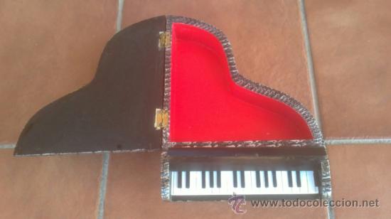 Vintage: PIANO JOYERO EN MADERA PINTADO A MANO - Foto 3