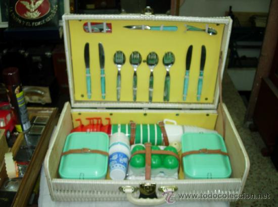 Vintage: Maleta cesta de picnic - Foto 1