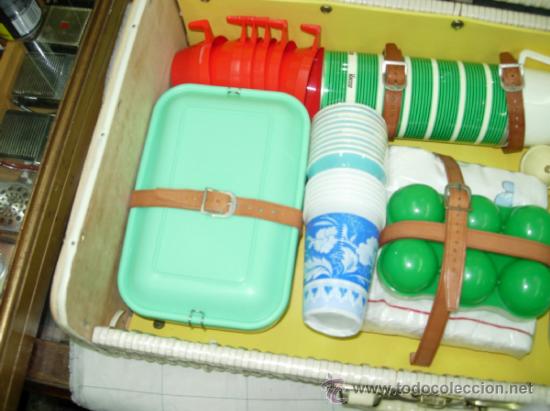 Vintage: Maleta cesta de picnic - Foto 4