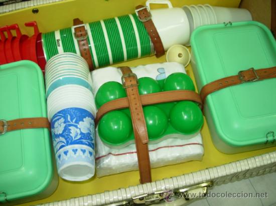 Vintage: Maleta cesta de picnic - Foto 3