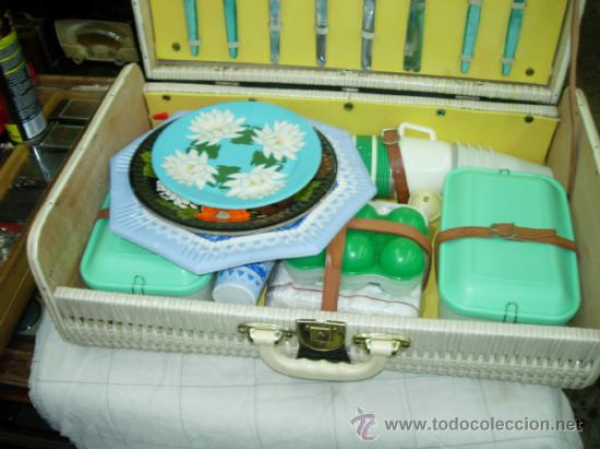 Vintage: Maleta cesta de picnic - Foto 2