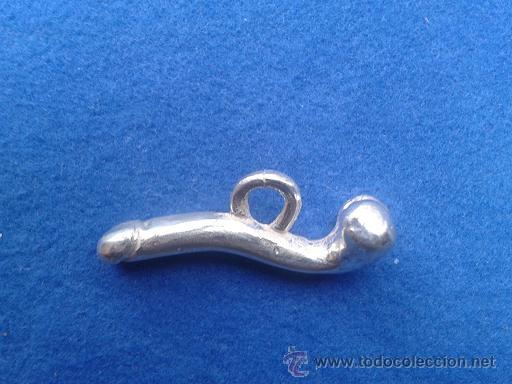 Vintage: replica de falo romano en plata - Foto 1