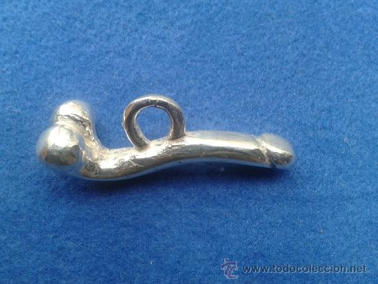 Vintage: replica de falo romano en plata - Foto 2
