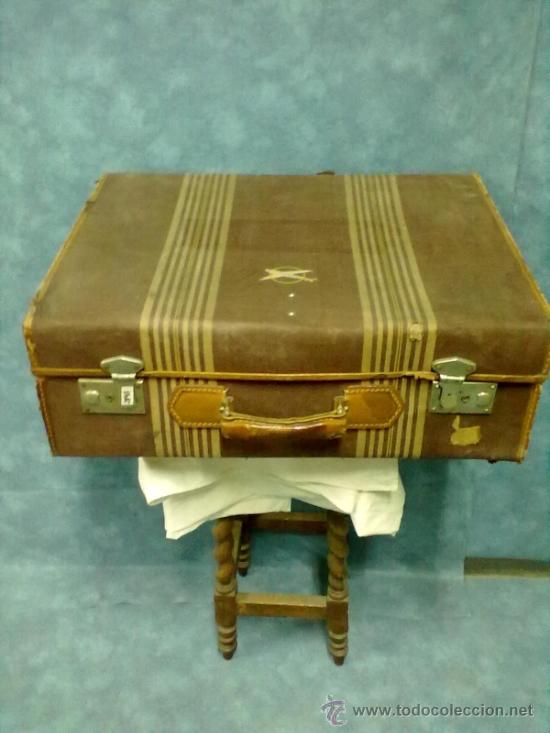 Vintage: MALETA CARTON ENTELADO VINTAGE