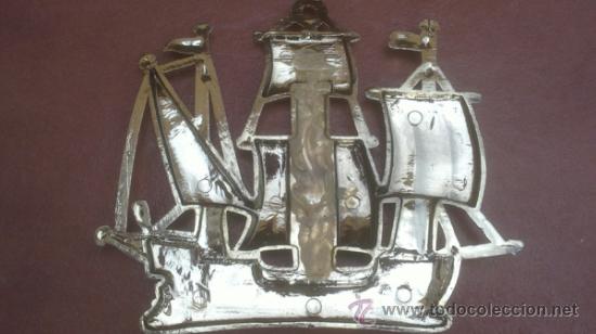 Vintage: ANTIGUO TERMOMETRO EN PLASTICO EN FORMA DE BARCO VELERO - Foto 2