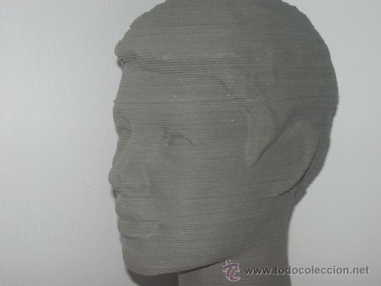 Vintage: BUSTO de MANIQU&Iacute;. Cart&oacute;n. - Foto 3