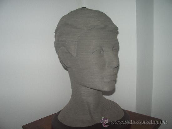Vintage: BUSTO de MANIQU&Iacute;. Cart&oacute;n. - Foto 5