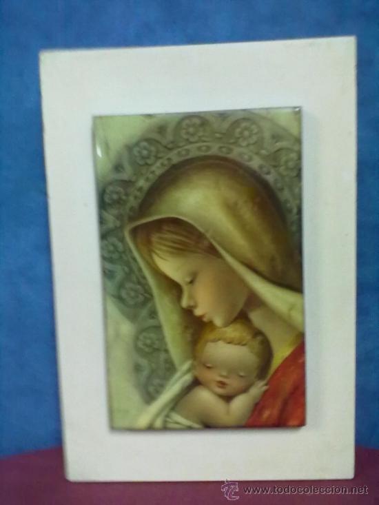 Vintage: VIRGEN NI&Ntilde;A CON NI&Ntilde;O VINTAGE