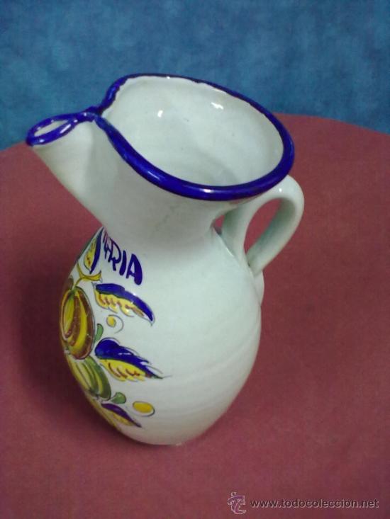 Vintage: JARRA SANGRIA DECORADA Y FIRMADA EN BASE. - Foto 2