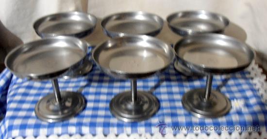 Vintage: 6 COPAS DE ACERO - Foto 1