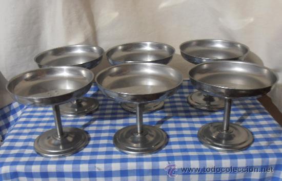 Vintage: 6 COPAS DE ACERO - Foto 2