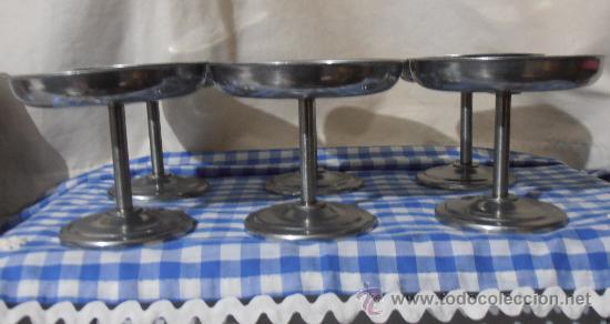 Vintage: 6 COPAS DE ACERO - Foto 3