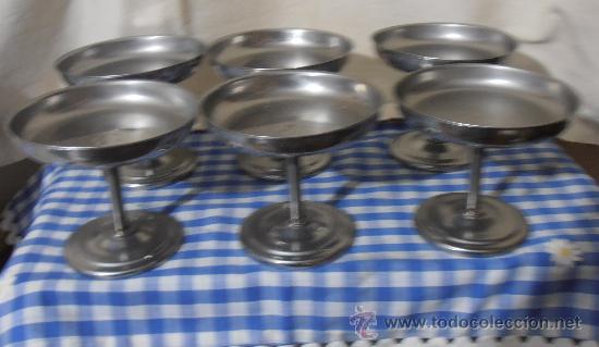 Vintage: 6 COPAS DE ACERO - Foto 2