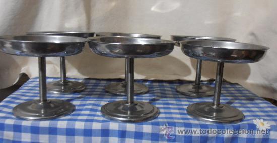 Vintage: 6 COPAS DE ACERO - Foto 3