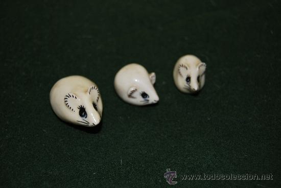 Vintage: TRES RATONES EN MINIATURA - Foto 2