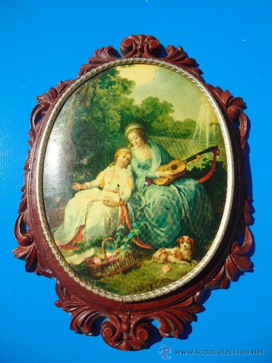 Vintage: PRECIO, CUADRO,CAMAFEO, MARCO DE MADERA - Foto 1