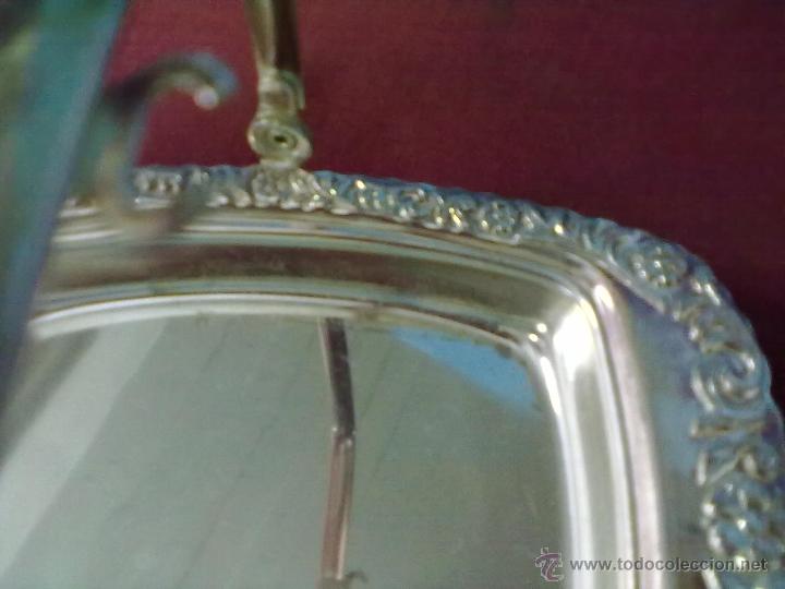 Vintage: BANDEJA MANTEQUILLERA HIERRO PLATEADO - Foto 2