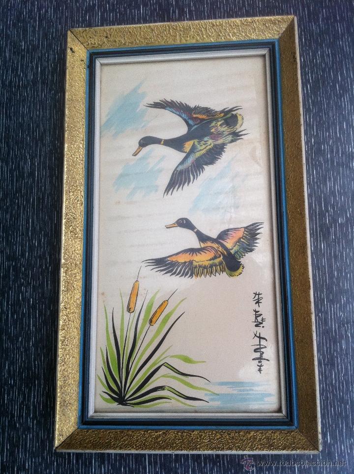 Vintage: Precioso cuadro vintage a&ntilde;os 50, dibujo Amareli, sello Morant (ver fotos) retro, mid century 36x20,5