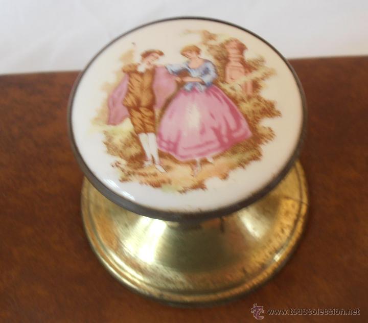 Vintage: PERCHERO DE PARED, POMOS ESCENAS ROMANTICAS - Foto 4