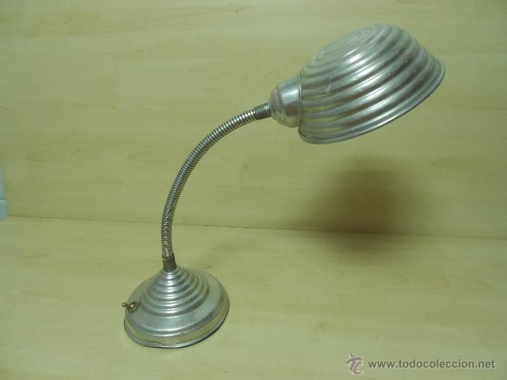 Vintage: FLEXO DE ALUMINIO SIN CABLE - Foto 2