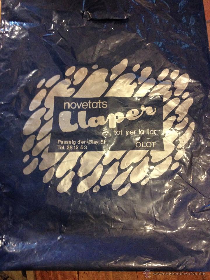 Vintage: Antigua bolsa de plastico. NOVETATS LLAPER - OLOT -