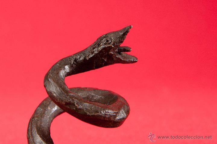 Vintage: SERPIENTE DE HIERRO FORJADO - Foto 3