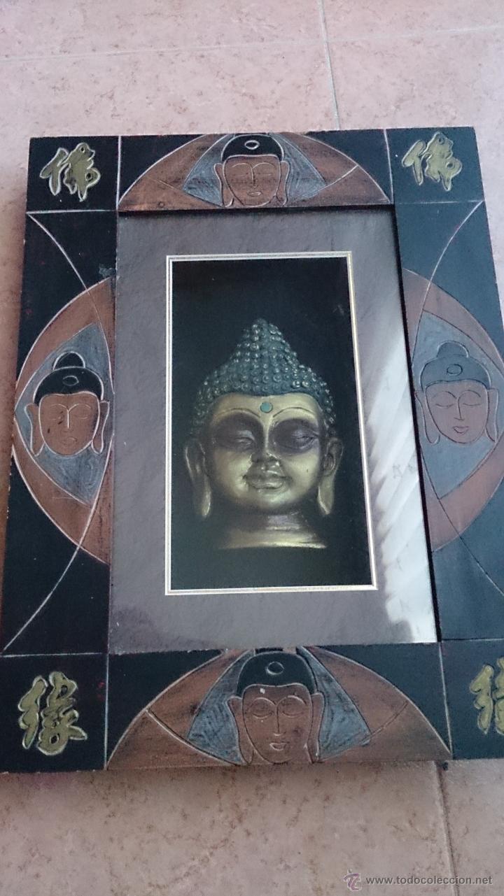 Vintage: Cuadro de buda oro en relieve . - Foto 1