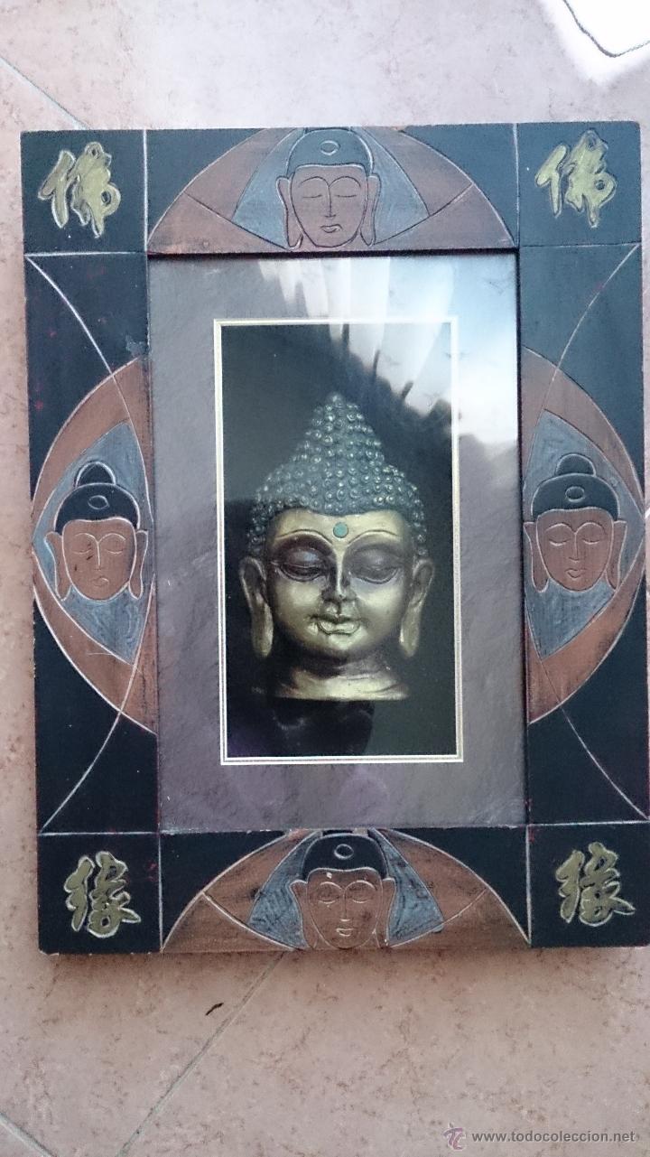 Vintage: Cuadro de buda oro en relieve . - Foto 3