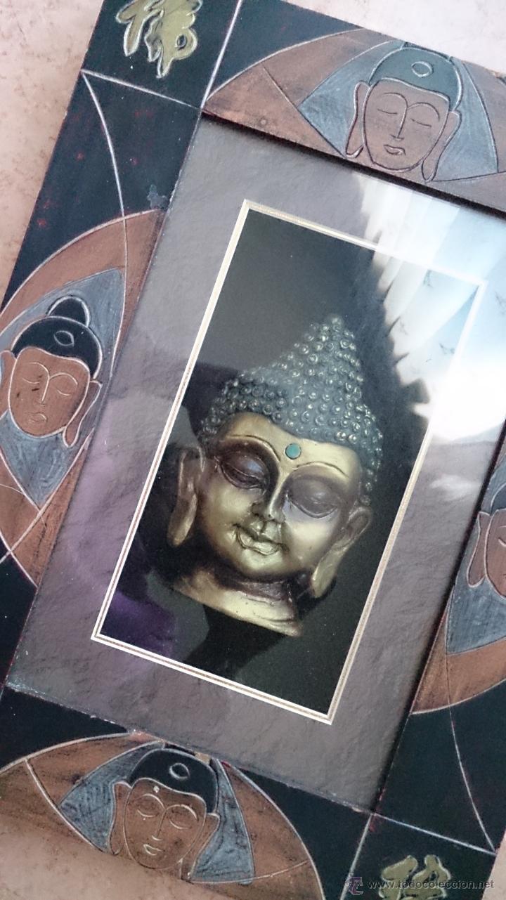 Vintage: Cuadro de buda oro en relieve . - Foto 5