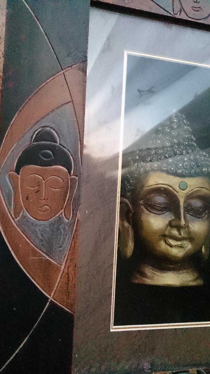 Vintage: Cuadro de buda oro en relieve . - Foto 7