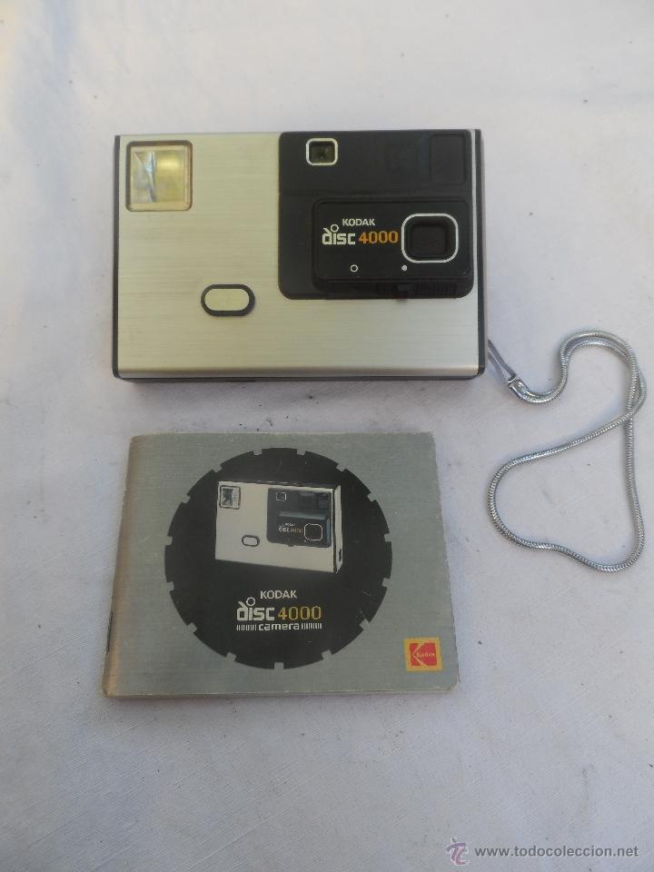 Vintage: camara foto kodak disc 4000 con instrucciones
