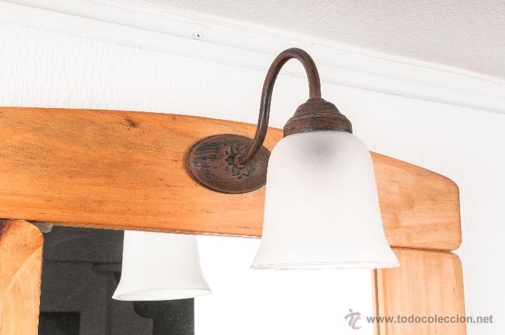 Vintage: ESPEJO DE MADERA CON APLIQUE - Foto 6