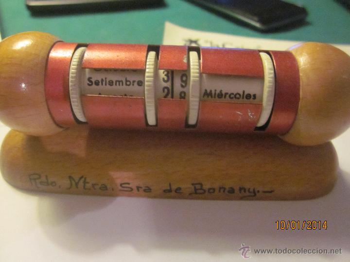 Vintage: CALENDARIO PERPETUO DE MADERA VINTAGE - Foto 1