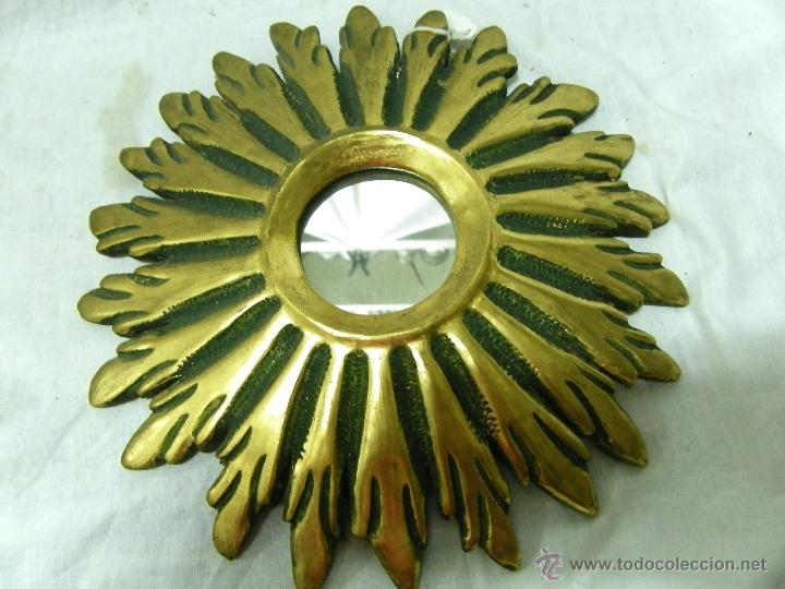 Vintage: ESPEJO DORADO DE MADERA, ANTIGUO - Foto 1