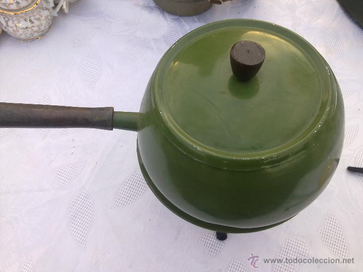 Vintage: FOGON FOGONCILLO VERDE CON PIE CAMPING